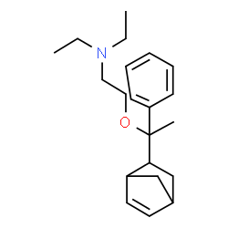 2-(1-(BICYCLO[2.2.1]HEPT-5-EN-2-YL)-1-PHENYLETHOXY)-N,N-DIETHYLETHANAMINE Structure