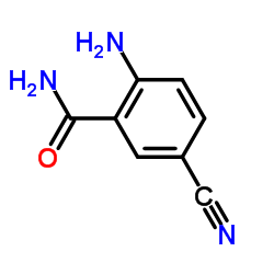 2-氨基-5-氰基苯甲酰胺结构式