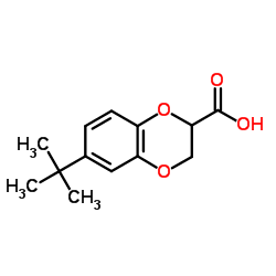 6-TERT-BUTYL-2,3-DIHYDRO-BENZO[1,4]DIOXINE-2-CARBOXYLIC ACID结构式