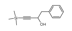 1-phenyl-4-(trimethylsilyl)but-3-yn-2-ol结构式
