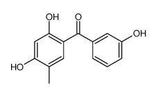 (2,4-dihydroxy-5-methylphenyl)-(3-hydroxyphenyl)methanone Structure