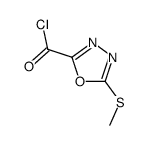 5-methylsulfanyl-1,3,4-oxadiazole-2-carbonyl chloride Structure