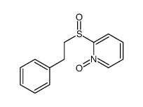 1-oxido-2-(2-phenylethylsulfinyl)pyridin-1-ium Structure