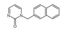 1-naphthalen-2-ylmethyl-1H-pyrimidin-2-one Structure