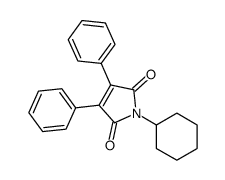 1-cyclohexyl-3,4-diphenylpyrrole-2,5-dione结构式