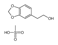 2-(1,3-benzodioxol-5-yl)ethanol,methanesulfonic acid Structure
