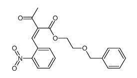 2-benzyloxyethyl-2-(2-nitrobenzylidene)acetoacetate结构式