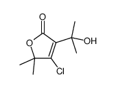 4-chloro-3-(2-hydroxypropan-2-yl)-5,5-dimethylfuran-2-one Structure