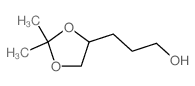 3-(2,2-dimethyl-1,3-dioxolan-4-yl)propan-1-ol结构式