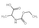 DL-Alanine, N-(ethoxycarbonyl)- Structure