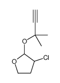 3-chloro-2-(2-methylbut-3-yn-2-yloxy)oxolane结构式