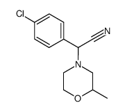 (4-chloro-phenyl)-(2-methyl-morpholin-4-yl)-acetonitrile Structure