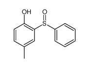 2-(benzenesulfinyl)-4-methylphenol结构式