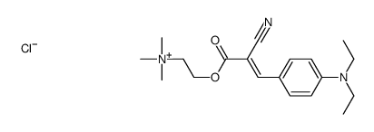 2-[[2-cyano-3-[4-(diethylamino)phenyl]-1-oxoallyl]oxy]trimethylammonium chloride结构式