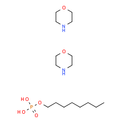 octyl dihydrogen phosphate, compound with morpholine (1:2) Structure