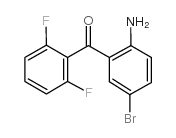 2-氨基-5-溴-2,6-二氟苯甲酮结构式