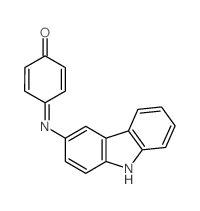 2,5-Cyclohexadien-1-one,4-(9H-carbazol-3-ylimino)-结构式