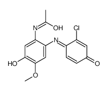 N-[6-[(2-chloro-4-hydroxyphenyl)imino]-4-methoxy-3-oxo-1,4-cyclohexadien-1-yl]acetamide Structure