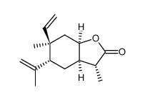 (3R)-3aα,4,5,6,7,7aα-Hexahydro-6β-vinyl-3α,6-dimethyl-5α-(1-methylethenyl)benzofuran-2(3H)-one结构式