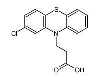 3-(2-chlorophenothiazin-10-yl)propanoic acid结构式