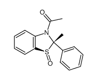 trans-3-Acetyl-2-methyl-2-phenylbenzothiazoline 1-oxide结构式