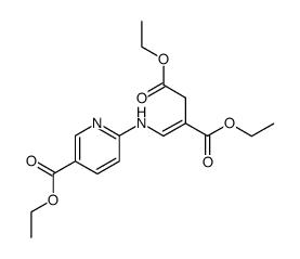 diethyl (E)-2-(((5-(ethoxycarbonyl)pyridin-2-yl)amino)methylene)succinate Structure