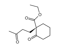 ethyl (1S)-2-oxo-1-(3-oxobutyl)cyclohexane-1-carboxylate Structure