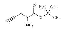 (R)-2-氨基-4-戊炔酸叔丁酯结构式