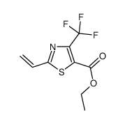 ethyl 2-ethenyl-4-(trifluoromethyl)-1,3-thiazole-5-carboxylate结构式