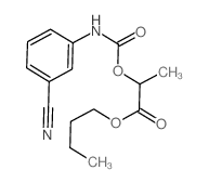 butyl 2-[(3-cyanophenyl)carbamoyloxy]propanoate结构式