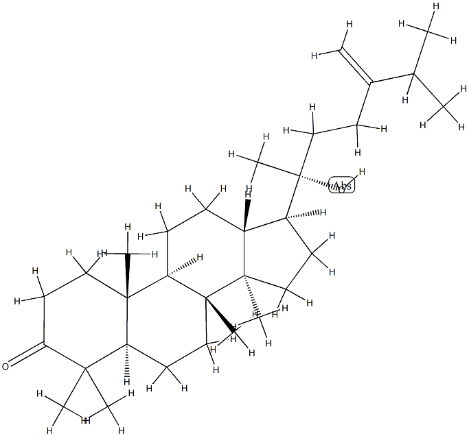 (20R)-20-Hydroxy-24-methylene-5α-dammaran-3-one结构式