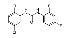 2,5-dichloro-2',4'-difluorocarbanilide Structure