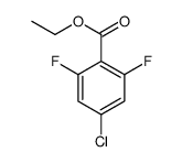 4-氯-2,6-二氟苯甲酸乙酯结构式