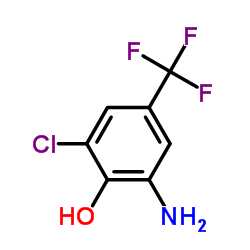 2-氨基-6-氯-4-(三氟甲基)苯酚结构式