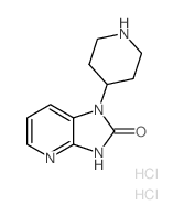 1-(哌啶-4-基)-1H-咪唑并[4,5-b]吡啶-2(3H)-酮(盐酸盐)结构式