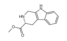 (R)-(+)-methyl-1,2,3,4-tetrahydro-9H-pyrido(3,4-b)indole-3-carboxylate Structure