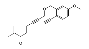 8-[(2-ethynyl-5-methoxyphenyl)methoxy]-2-methyloct-1-en-6-yn-3-one结构式