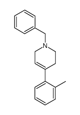 1,2,3,6-tetrahydro-4-(2-methylphenyl)-1-(phenylmethyl)-pyridine结构式