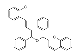 1-chloro-2-[4-[4-(2-chlorophenyl)-1-phenylbut-3-enoxy]-4-phenylbut-1-enyl]benzene Structure