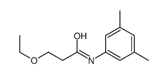 N-(3,5-dimethylphenyl)-3-ethoxypropanamide结构式
