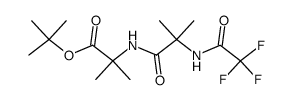 N-trifluoroacetyl-α-aminoisobutyryl-α-aminoisobutyric acid tert-butyl ester结构式