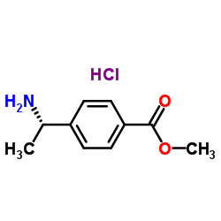 (S)-4-(1-氨基乙基)苯甲酸甲酯盐酸盐结构式