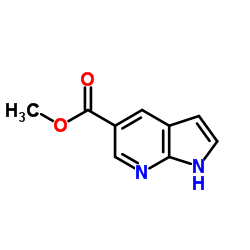 1H-吡咯并[2,3-B]吡啶-5-甲酸甲酯结构式