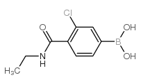 3-氯-4-(N-乙基氨甲酰基)苯基硼酸结构式
