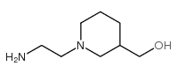 1-(2-氨基乙基)-3-哌啶甲醇结构式