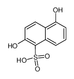 2,5-dihydroxy-naphthalene-1-sulfonic acid Structure