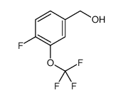 (4-氟-3-(三氟甲氧基)苯基)甲醇结构式