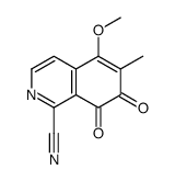 5-methoxy-6-methyl-7,8-dioxoisoquinoline-1-carbonitrile Structure