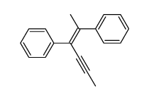 E- and Z-2,3-diphenyl-2-hexen-4-yne结构式