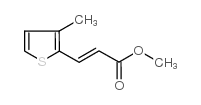 3-(3-甲基-2-噻吩)丙烯酸甲酯结构式